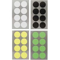 Hobby stickers - 128x stuks - D25 mm - kleurenmix - ronde stickers - Kantoor stickers - Etiketten - thumbnail