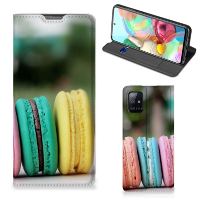 Samsung Galaxy A71 Flip Style Cover Macarons