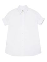 MM6 Maison Margiela Kids robe-chemise à logo brodé - Blanc