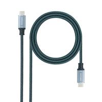 NANOCABLE 10.01.4103-COMB USB 3.2 Gen2x2 Kabel 20Gbps 5A/100W 4K/60Hz, USB-C stekker naar USB-C stekker, zwart, 3 m