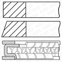 Zuigerveerset GOETZE ENGINE, u.a. für Toyota, Lotus - thumbnail