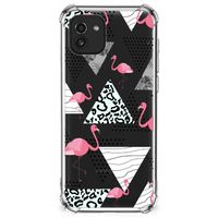 Samsung Galaxy A03 Case Anti-shock Flamingo Triangle - thumbnail