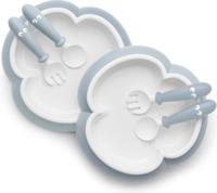 BabyBjörn Babybord, Lepel en Vork, set van 2 Pastelblauw