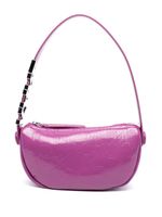 Karl Lagerfeld sac porté épaule verni à logo embossé - Violet