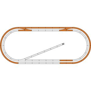 H0 Roco GeoLine (met ballastbed) 51250 Uitbreidingsset Voor digitale startsets nr. 1