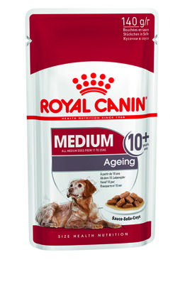 Royal Canin Medium Ageing natvoer hond (in saus) 4 dozen (40 x 140 g) Royal Canin Medium Ageing natvoer hond (in saus) 4 dozen (40 x 140 g)