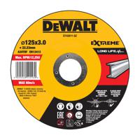 DeWalt Accessoires Extreme 2X Doorslijpschijf METAAL 125 x 2.8 x 22,2mm - DT43911-QZ - DT43911-QZ