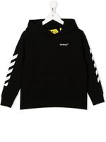 Off-White Kids hoodie en coton à logo imprimé - Noir