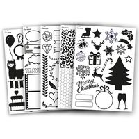 Hot Foil Applicator Stencilpakket - A4 - Feestdagen