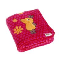 Playshoes fleece babydeken muis fuchsia Maat - thumbnail