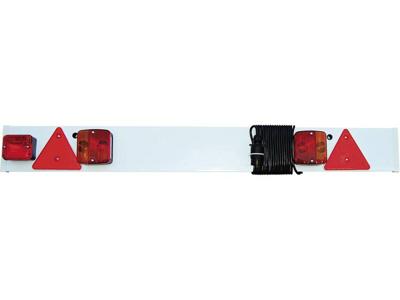 LAS Verlichtingsset 7-polig Remlicht, Knipperlicht, Achterlicht, Reflector, Mistachterlicht, Kentekenverlichting Achter 12 V Incl. verlichtingsbalk LAS Verlichtingsset 7-polig Remlicht, Knipperlicht, Achterlicht, Reflector, Mistachterlicht, Kentekenverlichting Achter 12 V Incl. verlichtingsbalk