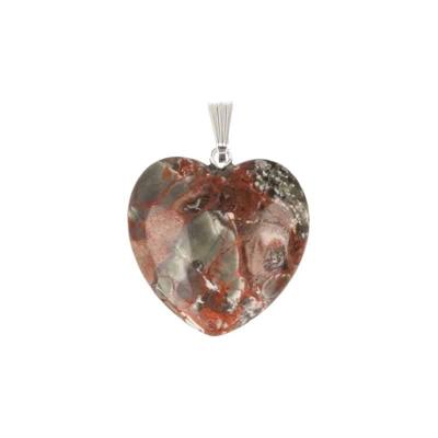 Hartvormige Edelstenen Hanger van Jaspis Regenwoud (25 mm) Hartvormige Edelstenen Hanger van Jaspis Regenwoud (25 mm)