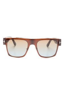 TOM FORD Eyewear lunettes de soleil Edwin à monture carrée - Marron