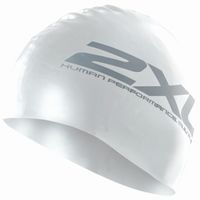 2XU Siliconen swim cap wit - thumbnail