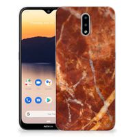 Nokia 2.3 TPU Siliconen Hoesje Marmer Bruin - thumbnail