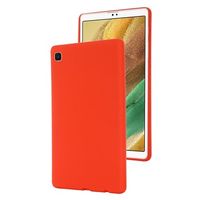 Samsung Galaxy Tab A7 Lite vloeibare siliconen hoes - rood - thumbnail