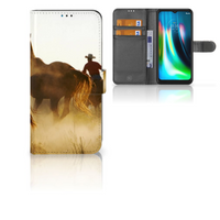 Motorola Moto G9 Play | E7 Plus Telefoonhoesje met Pasjes Design Cowboy - thumbnail