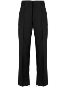 Off-White zip-detail cotton tailored trousers - Noir