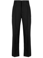 Off-White zip-detail cotton tailored trousers - Noir