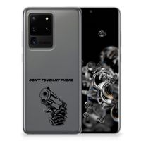 Samsung Galaxy S20 Ultra Silicone-hoesje Gun Don't Touch My Phone - thumbnail