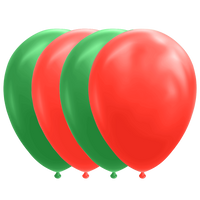 Ballonnen Set Rood/Groen (10st)