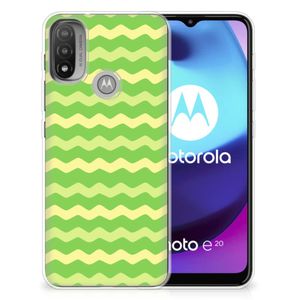 Motorola Moto E20 | E40 TPU bumper Waves Green