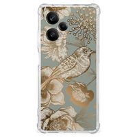 Case voor Xiaomi Redmi Note 12 Pro Plus Vintage Bird Flowers