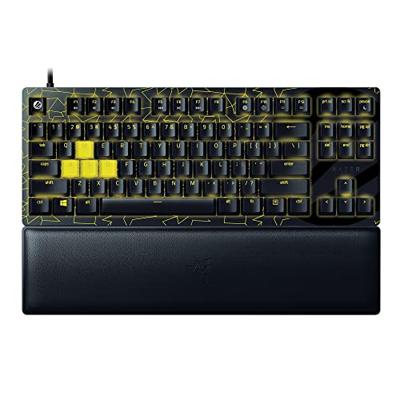Razer Huntsman V2 TKL Tenkeyless gaming-toetsenbord: snelle lineaire optische schakelaars Gen2 met geluidsdempers en 8000Hz polling-snelheid - Afneembare typeC-kabel - UV-gecoate ABS-toetsdoppen -