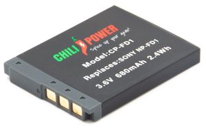 ChiliPower Sony NP-FD1 / NP-BD1 accu - 680mAh