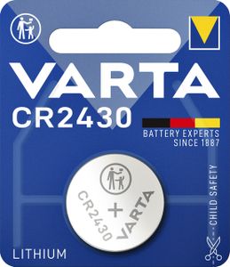 Batterij Varta knoopcel CR2430 lithium blister ÃƒÆ' 1stuk