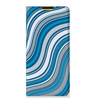 Samsung Galaxy M52 Hoesje met Magneet Waves Blue - thumbnail