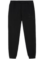 Burberry pantalon de jogging à broderies - Noir