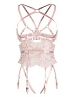 Bordelle corset Vita en dentelle - Rose