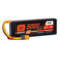 Spektrum 7.4V 5000mAh 2S 50C Smart G2 LiPo accu met IC3 stekker