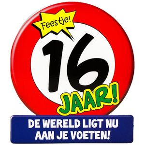 Verjaardagskaart/ansichtkaart 16 jaar voor verjaardag / sweet sixteen   -