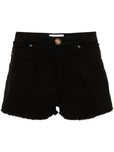 PINKO short en jean à effet usé - Noir