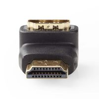 HDMI-Connector 90° Haaks | HDMI-Connector - HDMI Female | Zwart - thumbnail