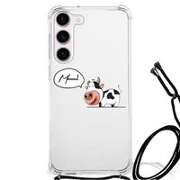 Samsung Galaxy S23 Stevig Bumper Hoesje Cow