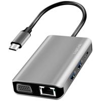 LogiLink UA0410 USB-C dockingstation Geschikt voor merk: Universeel USB-C Power Delivery - thumbnail