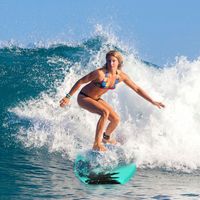 Bodyboard Surfboard Zwemplank Perfect Surfen voor Kinderen en Volwassenen 94 x 47 x 5,5 cm Groen - thumbnail