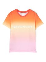 Givenchy Kids t-shirt en coton à effet dégradé - Orange - thumbnail