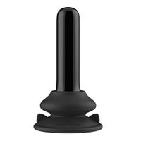 Thumby - Glass Vibrator - With Suction Cup and Remote - Rechargeable - 10 Speed - Black - thumbnail