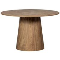 WOOOD Maan Eettafel - MDF - Walnoot - 75x120x120