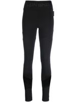 Plein Sport legging à empiècements nervurés - Noir