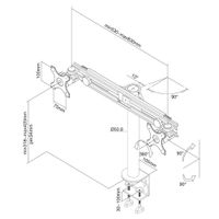 Neomounts FPMA-D700D Monitor bureausteun - thumbnail