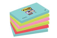 Post-it Super Sticky notes Cosmic, 90 vel, ft 76 x 127 mm, pak van 6 blokken