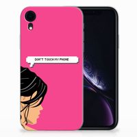 Apple iPhone Xr Silicone-hoesje Woman Don't Touch My Phone