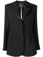 Ermanno Scervino blazer Cady à découpes - Noir