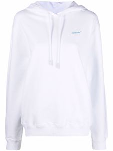 Off-White hoodie à logo imprimé - Blanc