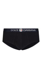 Dolce & Gabbana slip à taille à logo - Noir - thumbnail